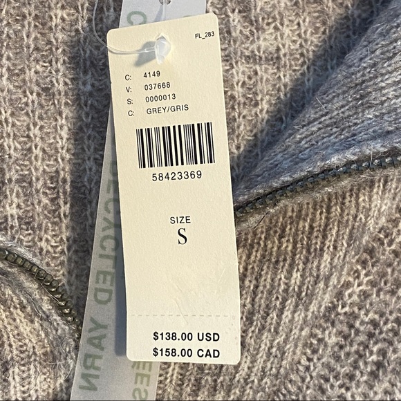 NWT ANTHROPOLOGIE SATURDAY/SUNDAY Vivian Sweater Dress In Grey - Picture 8 of 15